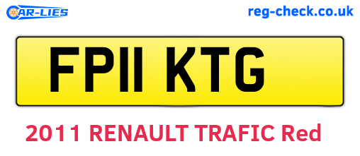 FP11KTG are the vehicle registration plates.