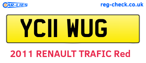 YC11WUG are the vehicle registration plates.