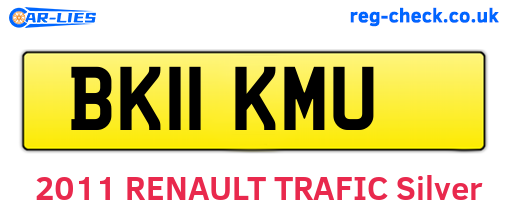 BK11KMU are the vehicle registration plates.
