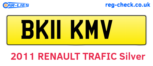 BK11KMV are the vehicle registration plates.