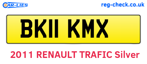 BK11KMX are the vehicle registration plates.