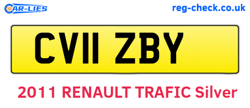 CV11ZBY are the vehicle registration plates.