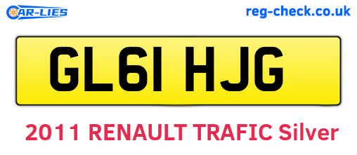 GL61HJG are the vehicle registration plates.