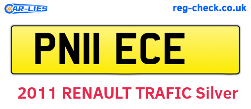 PN11ECE are the vehicle registration plates.