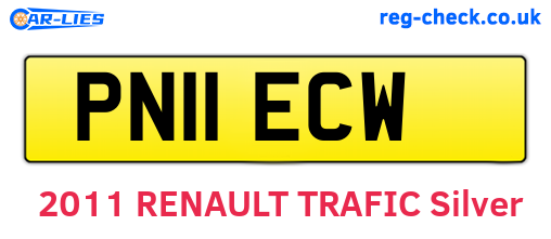 PN11ECW are the vehicle registration plates.