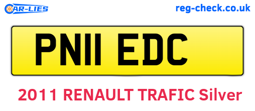 PN11EDC are the vehicle registration plates.
