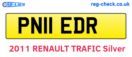 PN11EDR are the vehicle registration plates.