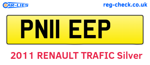PN11EEP are the vehicle registration plates.