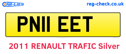PN11EET are the vehicle registration plates.