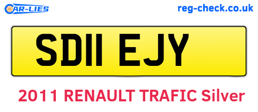 SD11EJY are the vehicle registration plates.
