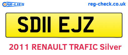 SD11EJZ are the vehicle registration plates.