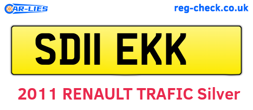 SD11EKK are the vehicle registration plates.