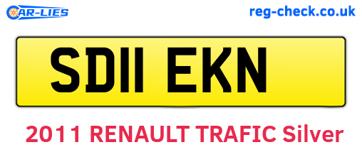 SD11EKN are the vehicle registration plates.