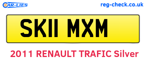 SK11MXM are the vehicle registration plates.