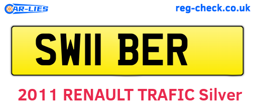 SW11BER are the vehicle registration plates.