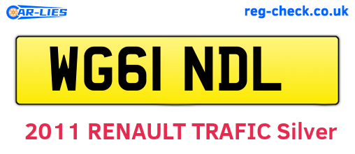 WG61NDL are the vehicle registration plates.