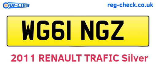 WG61NGZ are the vehicle registration plates.