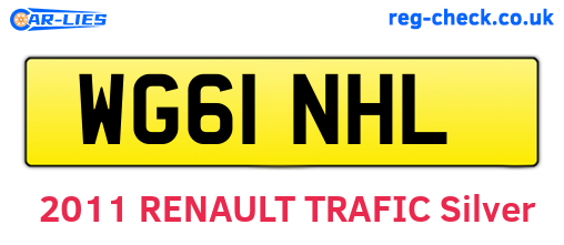 WG61NHL are the vehicle registration plates.