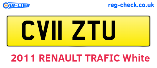 CV11ZTU are the vehicle registration plates.