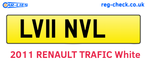 LV11NVL are the vehicle registration plates.