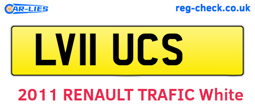 LV11UCS are the vehicle registration plates.