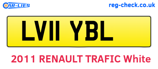 LV11YBL are the vehicle registration plates.