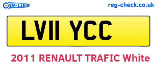LV11YCC are the vehicle registration plates.