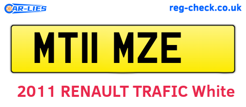 MT11MZE are the vehicle registration plates.