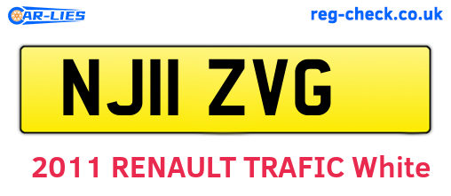 NJ11ZVG are the vehicle registration plates.