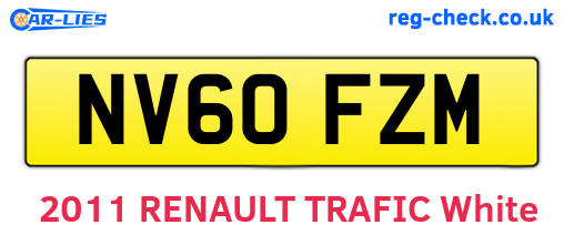NV60FZM are the vehicle registration plates.