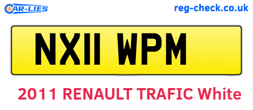 NX11WPM are the vehicle registration plates.