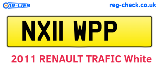 NX11WPP are the vehicle registration plates.