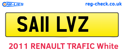 SA11LVZ are the vehicle registration plates.