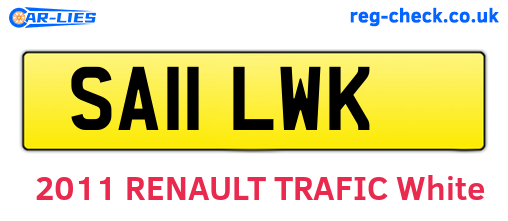 SA11LWK are the vehicle registration plates.