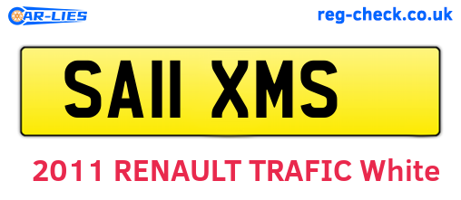 SA11XMS are the vehicle registration plates.