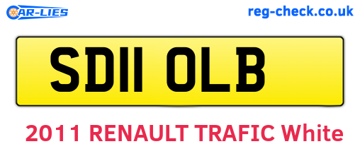 SD11OLB are the vehicle registration plates.