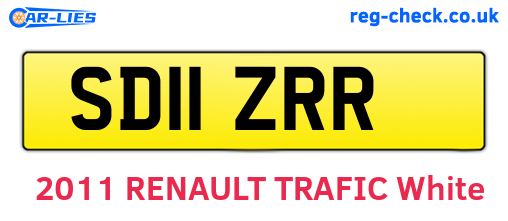 SD11ZRR are the vehicle registration plates.