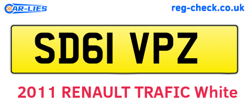 SD61VPZ are the vehicle registration plates.