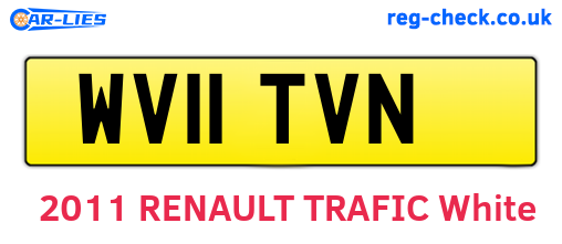 WV11TVN are the vehicle registration plates.