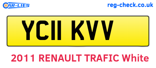 YC11KVV are the vehicle registration plates.