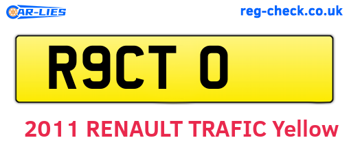 R9CTO are the vehicle registration plates.
