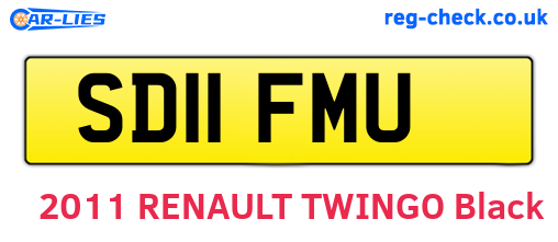 SD11FMU are the vehicle registration plates.