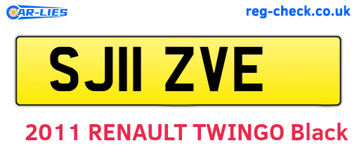 SJ11ZVE are the vehicle registration plates.