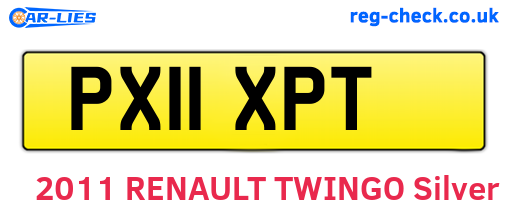 PX11XPT are the vehicle registration plates.