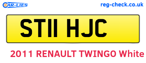 ST11HJC are the vehicle registration plates.