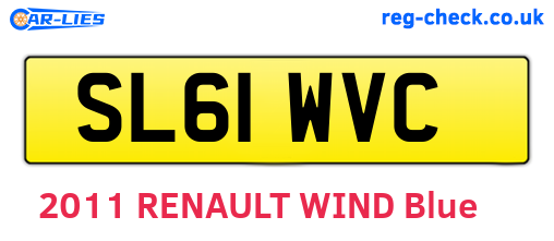 SL61WVC are the vehicle registration plates.