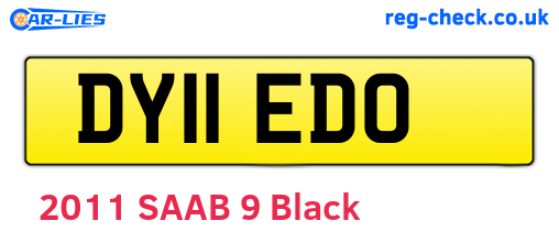 DY11EDO are the vehicle registration plates.