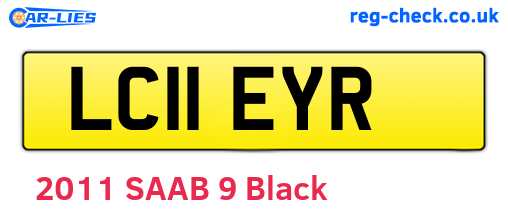 LC11EYR are the vehicle registration plates.