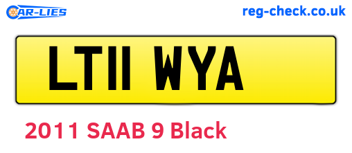 LT11WYA are the vehicle registration plates.