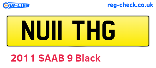 NU11THG are the vehicle registration plates.